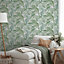 Arthouse Palm Leaves Green Wallpaper