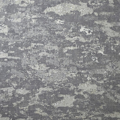 Arthouse Patina Textured Grey / Silver Metallic Washable Wallpaper 297601