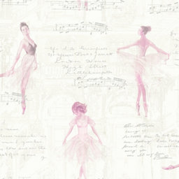 Arthouse Pirouette Pink Wallpaper