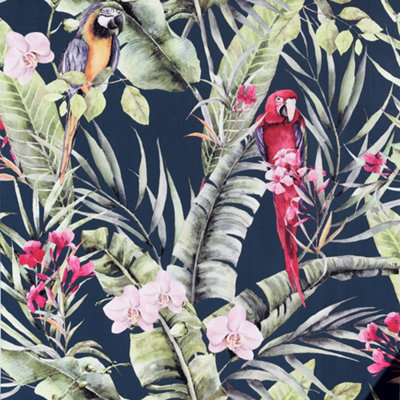 Arthouse Pretty Polly Navy Multi Wallpaper