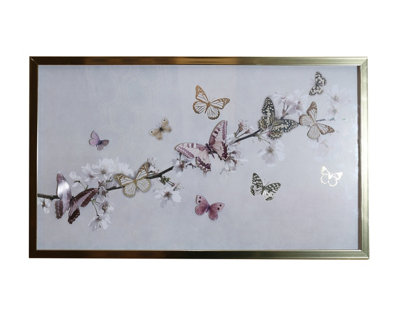 Arthouse Romantic Butterfly 3D Canvas DIY at B&Q