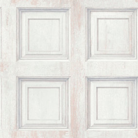 Arthouse Rustic Panel Grey Wallpaper