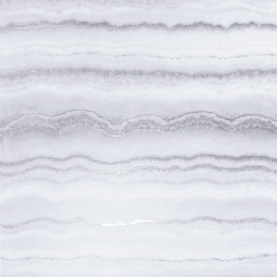 Arthouse Silver Stripes Mineral White & Silver Encased Glitter Feature Wall Luxury Wallpaper 904004