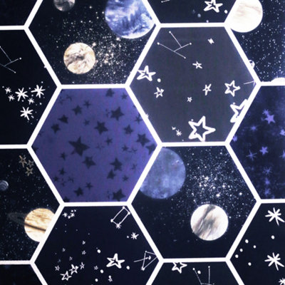 Arthouse Space Hex Multi Wallpaper