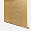 Arthouse Sparkle Sequin Plain Metallic Glitter Shiny Wallpaper Paste The Wall Gold 900902