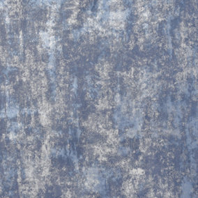 Arthouse Stone Textures Navy/Silver Wallpaper