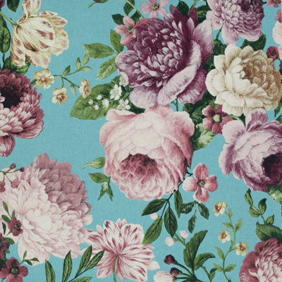 Arthouse Tapestry Floral Teal/Pink Wallpaper