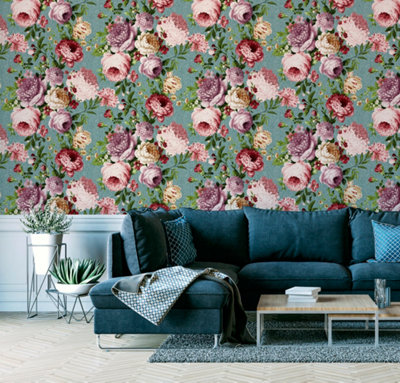 Floral Fabric, Wallpaper and Home Decor