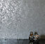 Arthouse Texture Grey Charcoal Kiss Foil Wallpaper