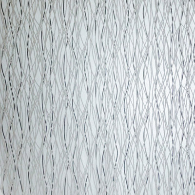 Arthouse Twist Silver Wallpaper