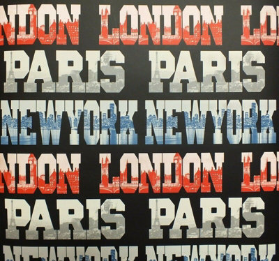 Arthouse Typography Cities Red White Blue Black Capital Feature Text Wallpaper