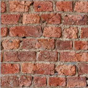 Arthouse Urban Brick Red Wallpaper