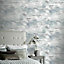 Arthouse Watery Skies Grey Wallpaper Glitter Shimmer Clouds Stars Moon 692500