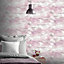 Arthouse Watery Skies Pink Wallpaper Glitter Shimmer Clouds Moon Stars 692501