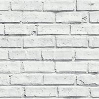Arthouse White Brick Wallpaper