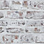 Arthouse Whitewashed Wall White Wallpaper