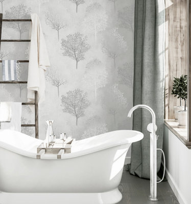 Arthouse Wonderland Mono Wallpaper