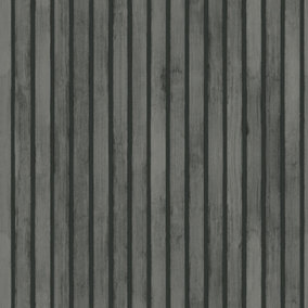 Arthouse Wood Slats Grey Wallpaper