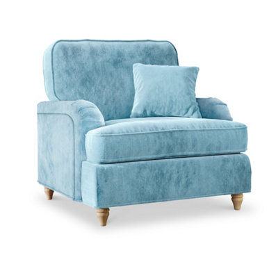 Arthur Lagoon Armchair for Living Room - Fully Assembled By Roseland Furniture