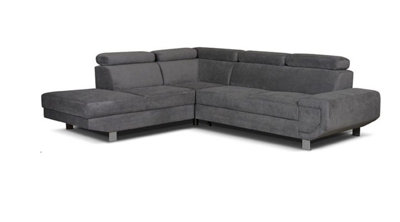 Artic Sofa-Bed with Storage Left Hand Facing Corner in Grey