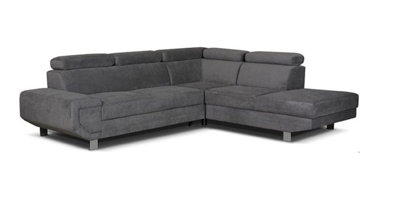 Artic Sofa-Bed with Storage Right Hand Facing Corner in Grey