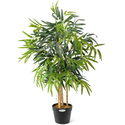 Artificial Bamboo Plant Large Potted Home Office Decoration 3ft Christow