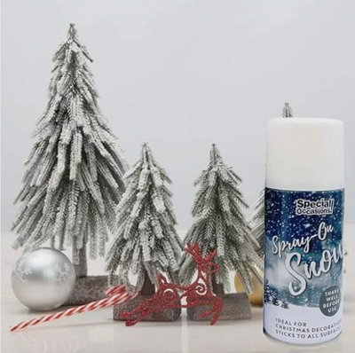Artificial Christmas Fake Snow Spray for Xmas Tree &amp; Festive ...
