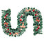 Artificial Christmas Garland Pine Cone Bow Green Garland with LED Lights 270 cm