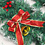 Artificial Christmas Garland Pine Cone Bow Knot Green Garland with LED Light 270 cm