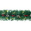 Artificial Christmas Garland Pine Cones Berries Green Garland with LED Lights 270 cm