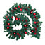 Artificial Christmas Garland Pine Cones Red Bauble Green Garland with LED Lights 270 cm