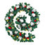 Artificial Christmas Garland Pine Cones Snow Green Garland with LED Lights 270 cm