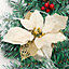 Artificial Christmas Garland Spruce Pine Cones Green Xmas Garland with LED Lights 270 cm