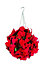 Artificial Christmas Poinsettia Topiary Ball EdenBloom Brand, High Quality, 27cm