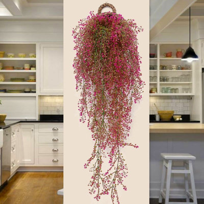 Artificial Golden Willow Hanging Flowers Simulation Bouquet