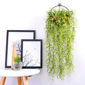 Artificial Golden Willow Hanging Flowers Simulation Plant Decoration