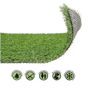 Artificial Grass 1x4m Garden Outdoor Green Fake Lawn Astro Turf 20mm Pile Thick