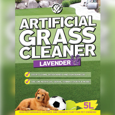 Artificial Grass Cleaner 5L - Lavender - Safe Astro Turf Garden Lawn Cat Dog Pet Deodoriser
