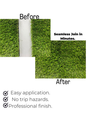 Artificial Grass Joining Tape - Seamless Weatherproof Fixing Tape - 200mm Wide -15m Long  - Not Self-Adhesive - 5