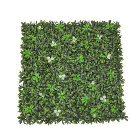 Artificial Grass Plant Wall Panel, Artificial Leaves Hedge Wall Panel H 6 cm