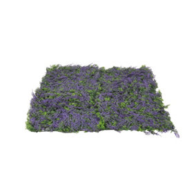 Artificial Grass Plant Wall Panel,Purple Artificial Hedge Wall Panel H 10 cm