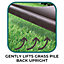 Artificial Grass Rake 45cm Wide Brush For Fake Lawn Astro Turf Garden