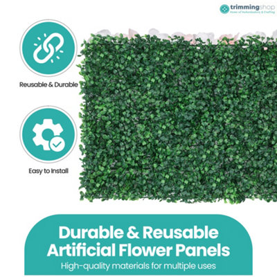 Artificial Green Grass Panel Backdrop, 60cm x 40cm, Green