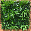 Artificial Instant Green Wall Hedge Panel Mixed Plants 100cm X 100cm