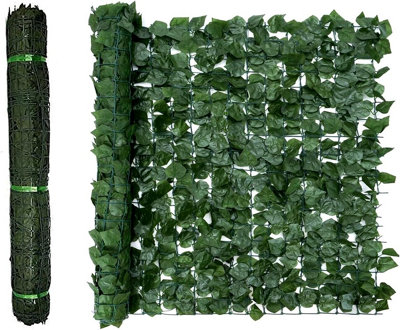 Artificial Ivy Maple Fence Screen - H 1m x W 3m