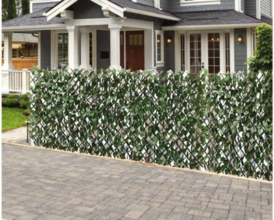 Artificial Ivy Privacy Fence Panel Expandable Trellis Screen with ...
