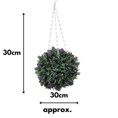 Artificial Lavender Hanging Topiary Ball
