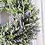 Artificial Lavender Wreath for Front Door for Indoors Outdoors Corridors Offices 300mm