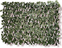 Artificial Maple Leaf Willow Fence Ivy Screen on Trellis Hedge Screening Expandable Privacy Screen Wall Panel - H 1m x W 2m