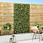 Artificial Maple Leaf Willow Fence Ivy Screen on Trellis Hedge Screening Expandable Privacy Screen Wall Panel - H 1m x W 2m